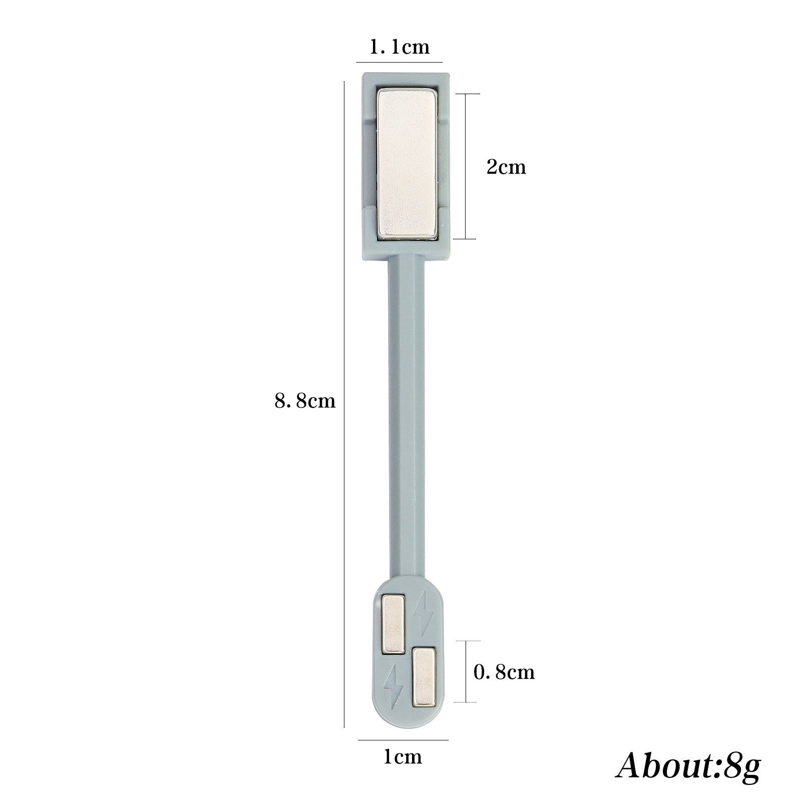1pc Hypoallergenic Dual-Headed Magnetic