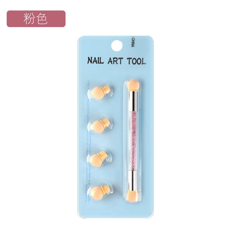 Dual-Ended Nail Art Sponge Tool Set