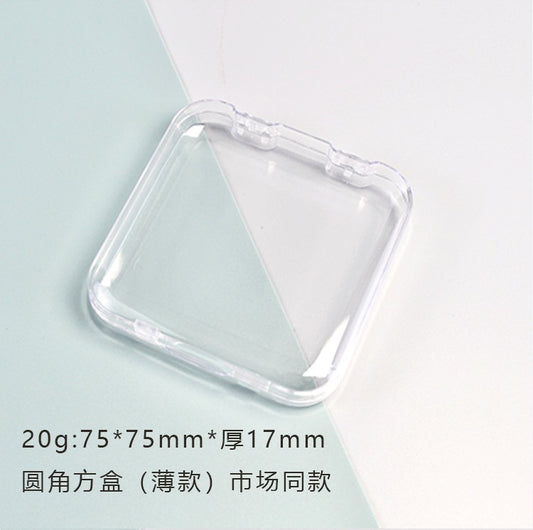 Clear plastic nails box