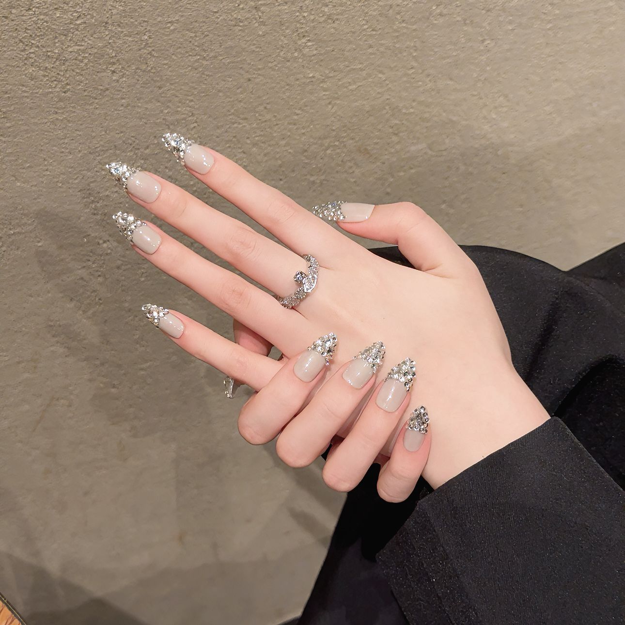 Y-H hand made press on nails Diamond skirt 1987