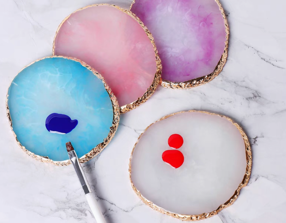 nail gel mixing plate（random color)