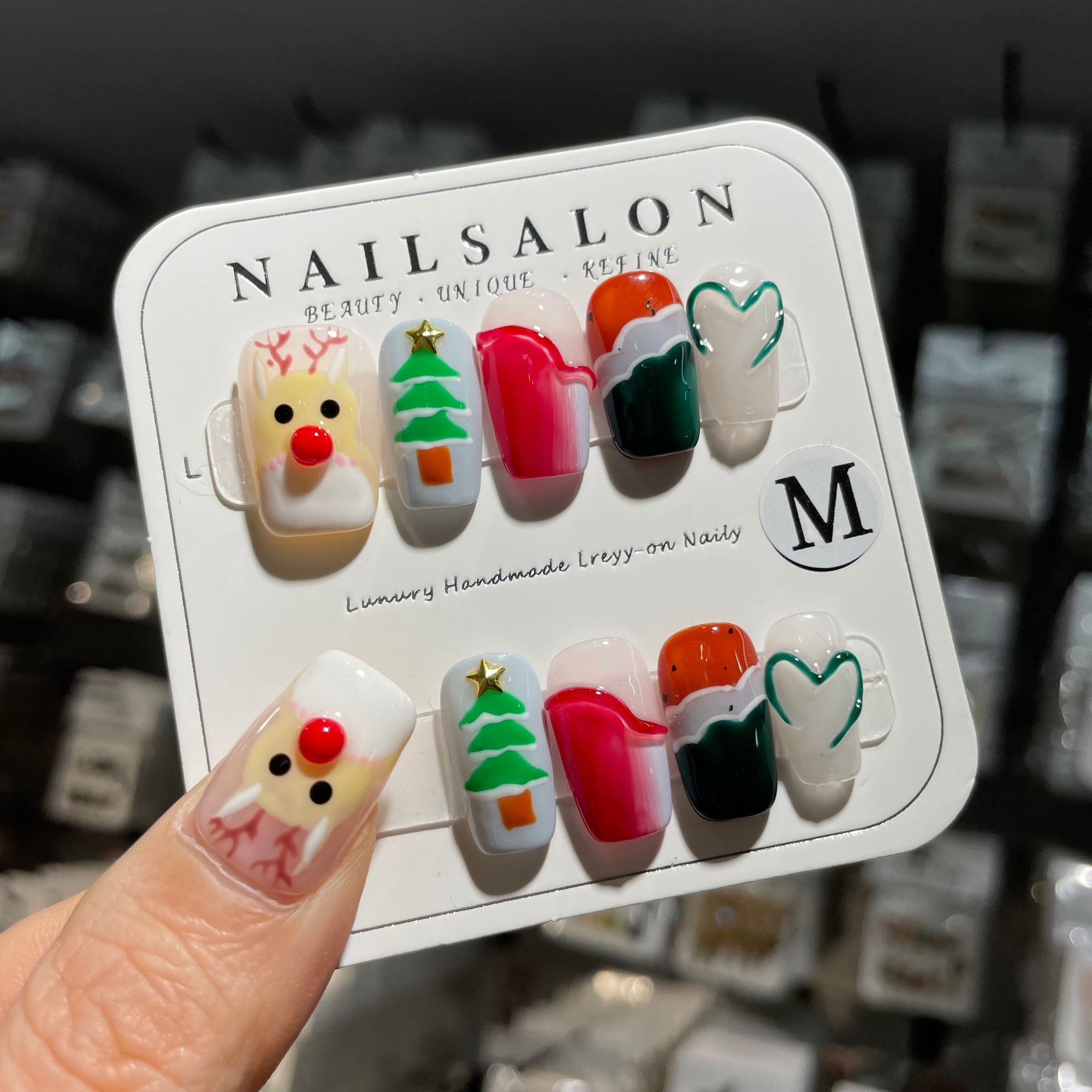 Y-H  hand made press on nails hand made press on nails 019