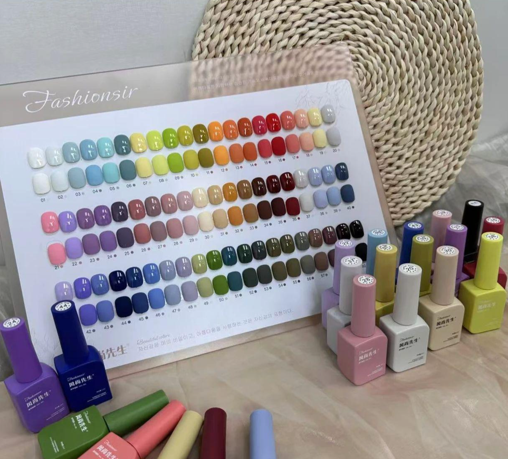 Fashionersir 60 colors nail polish set
