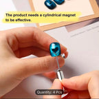4pcs Cat Eye Nail Art Sticks - Heart & Rabbit & Bear Shaped Magnetic
