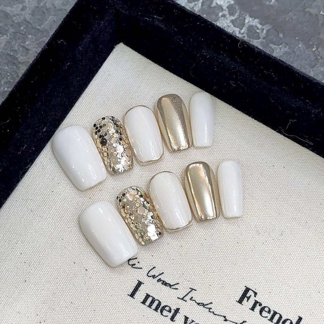 Y-H hand made press on nails Rich Lady 2052