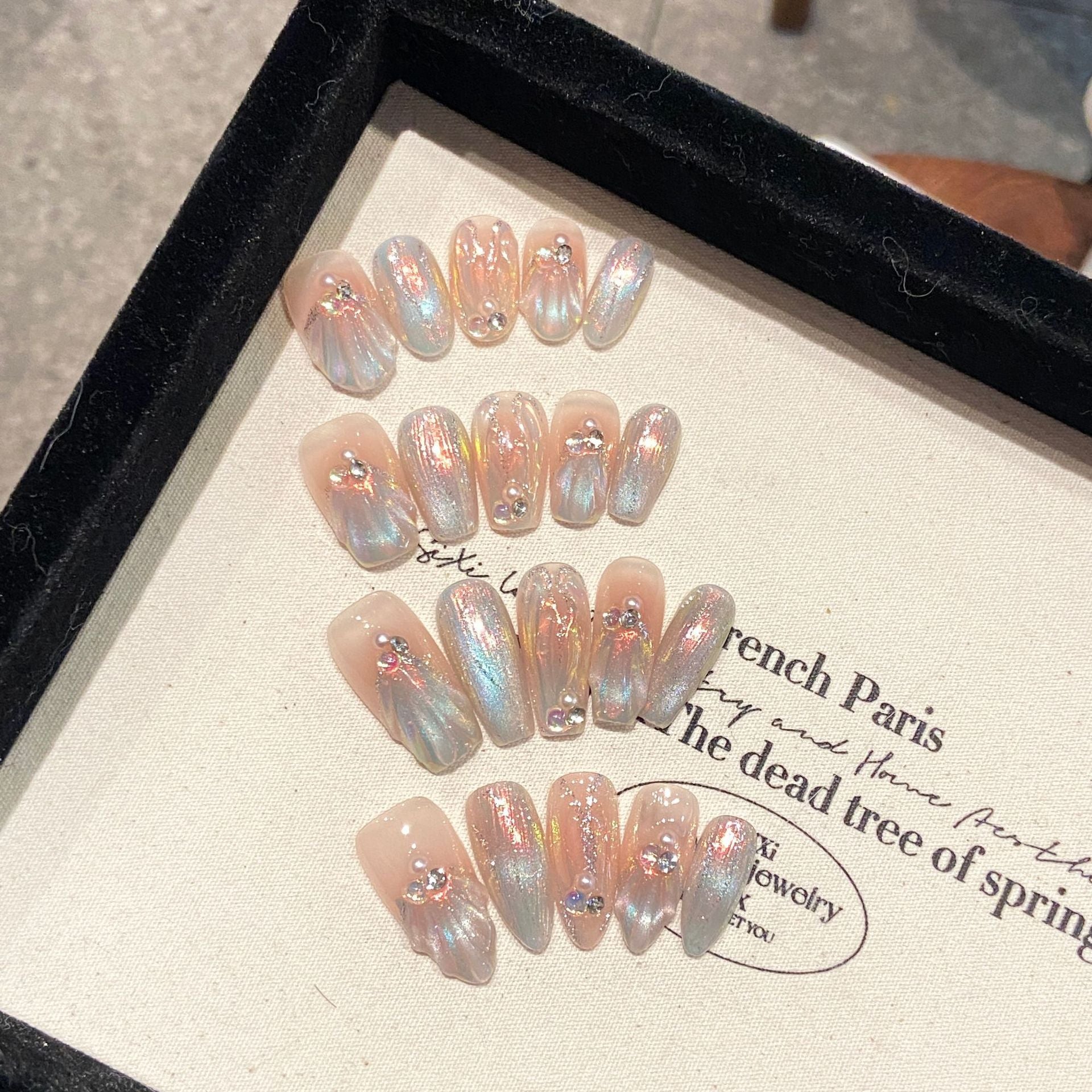 Y-H hand made press on nails Mermaid Dream 2110