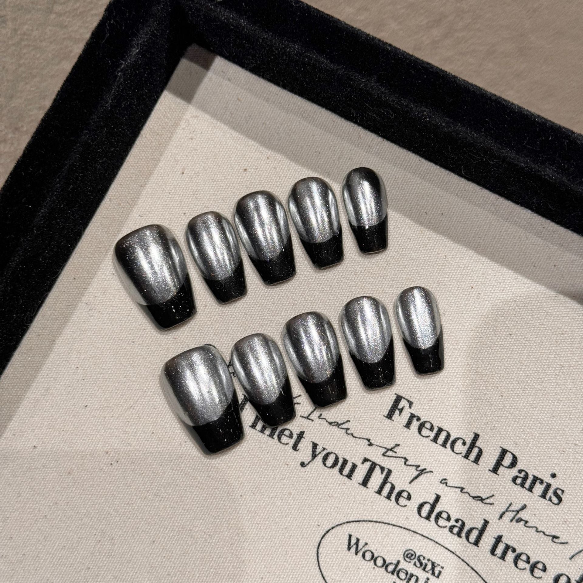 Y-H hand made press on nails Cosmic Eye 2169