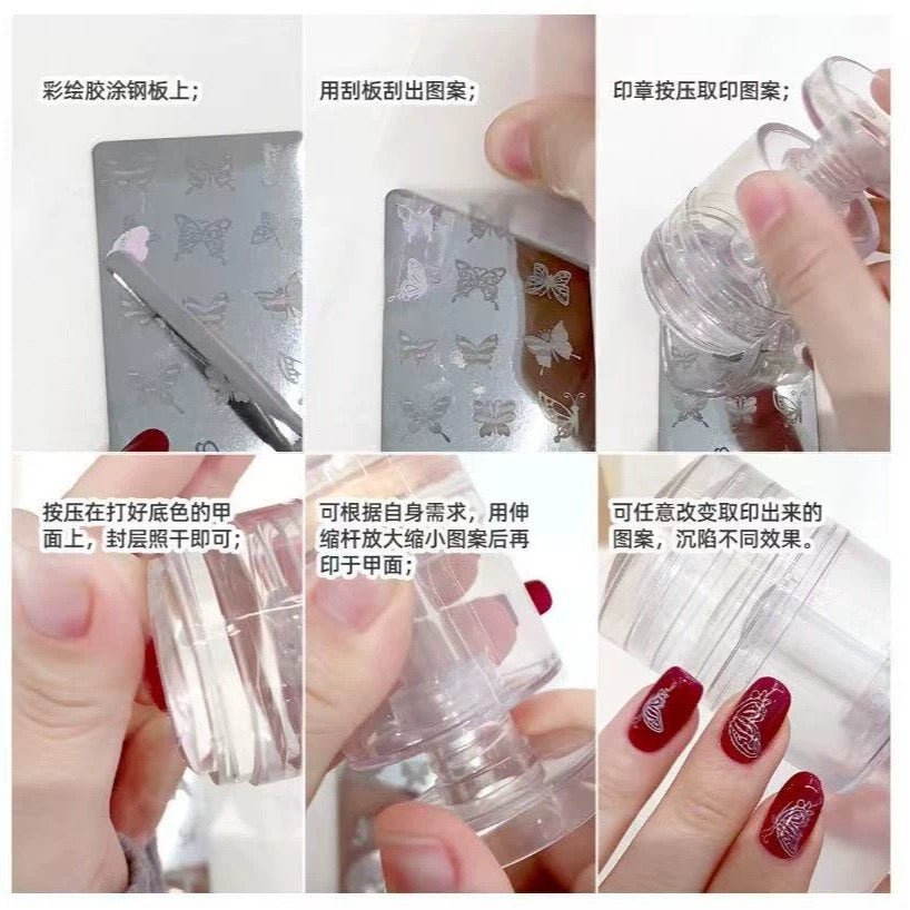 Rotatable Nail Stamping Tool