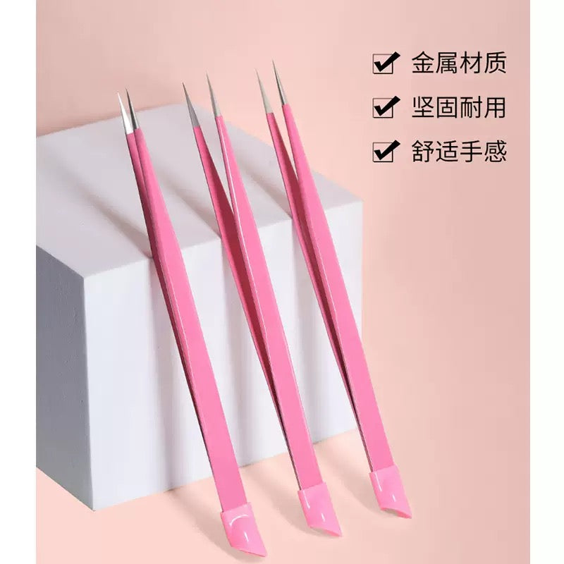 Dual-Ended Nail Art Functional Tweezer