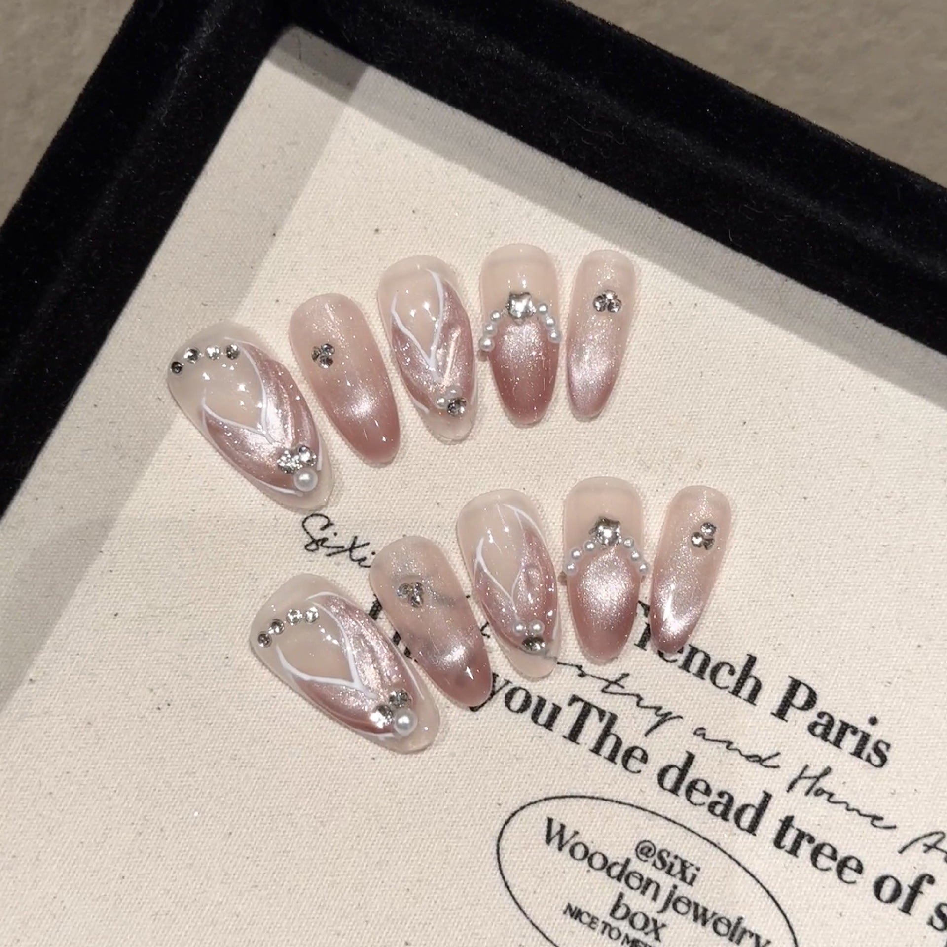 Y-H hand made press on nails Mermaid Legend 2202
