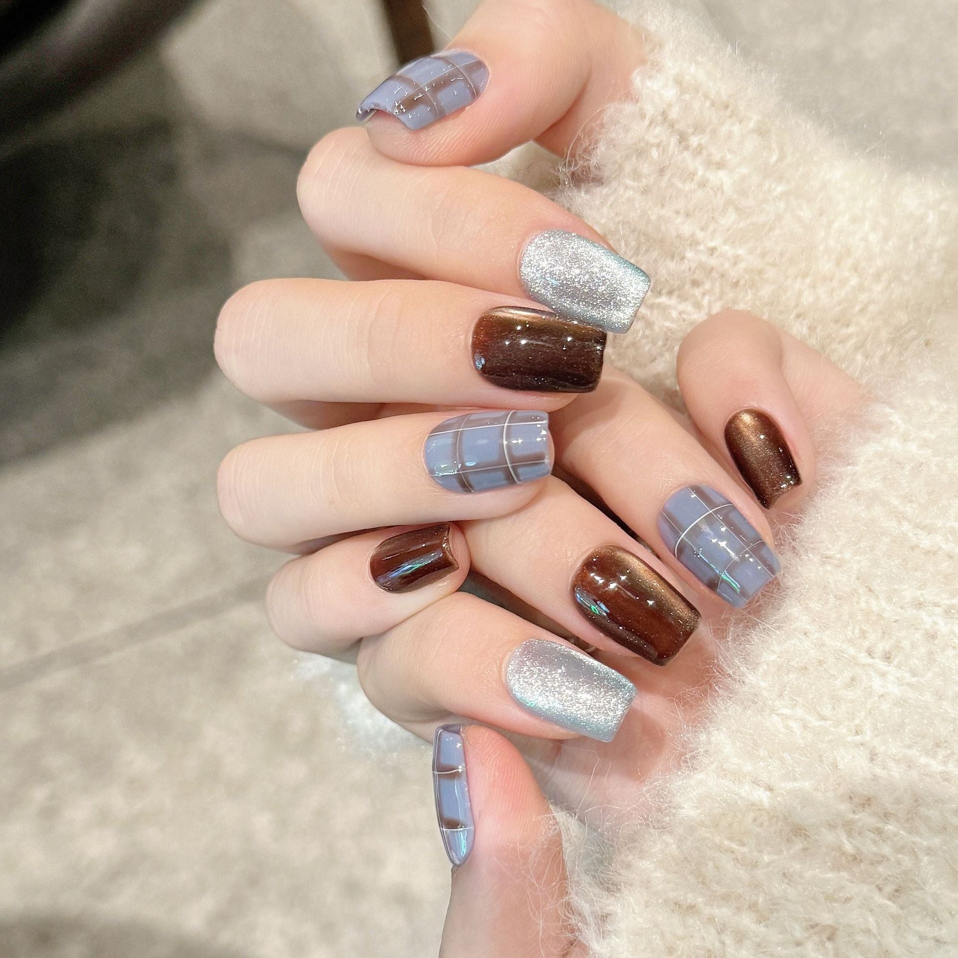 Y-H Grid white cat eye 2268