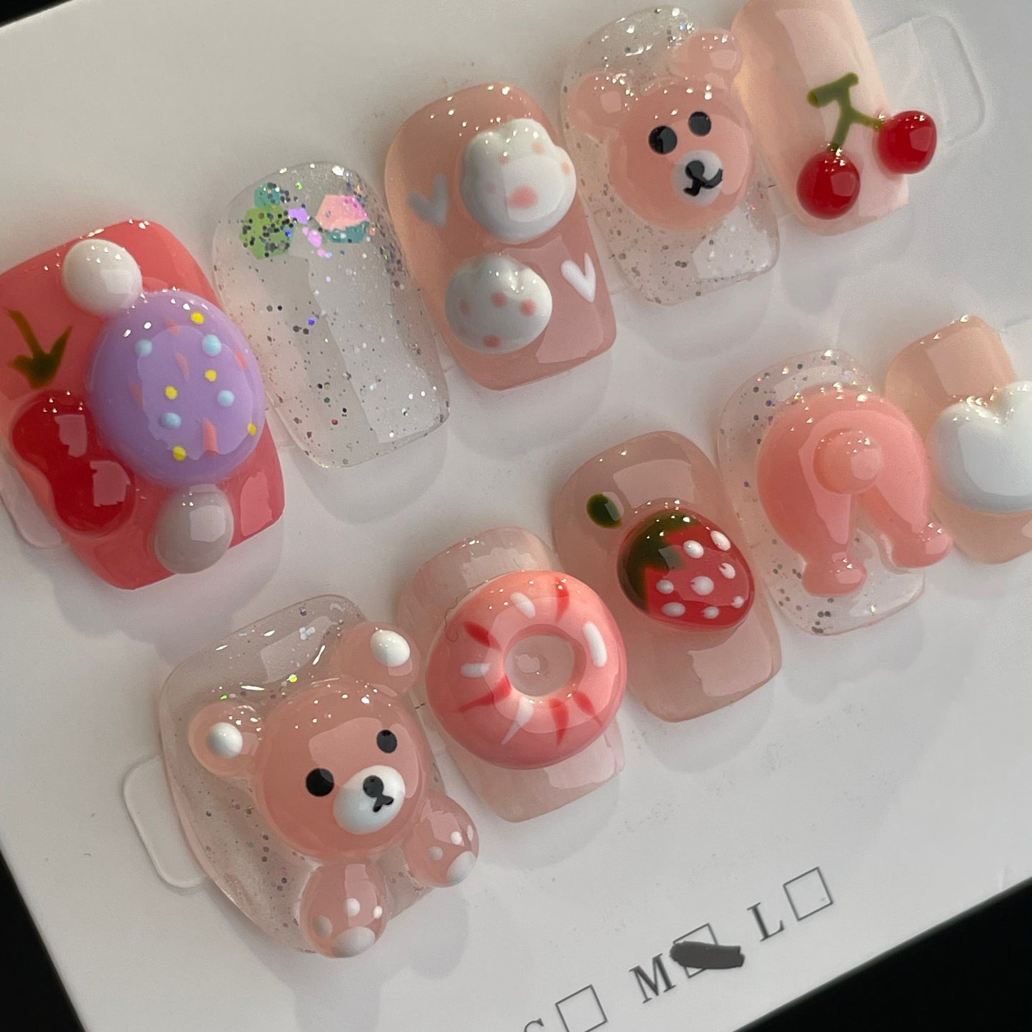 HelloKitty prensa sobre uñas tira larga 40PCS JLS-391 (copia)