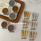 6 pcs/set Magic Mirror Nail Art Powder