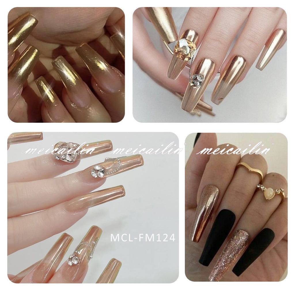 6 pcs/set Magic Mirror Nail Art Powder