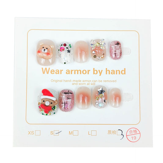 Handmade nails JC0103 Christmas