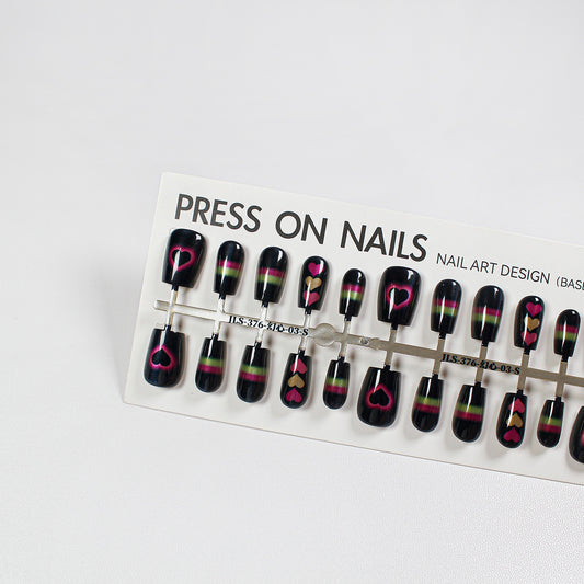 Press on nails long strip 40pcs JLS-376