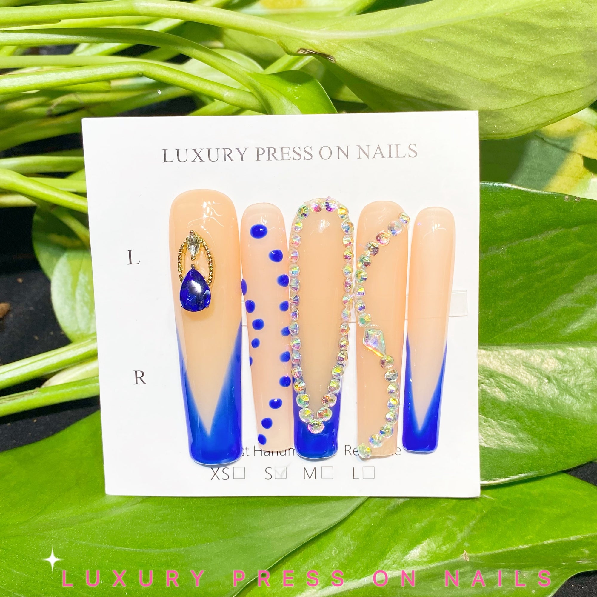Xtra long press on nails YN-L102