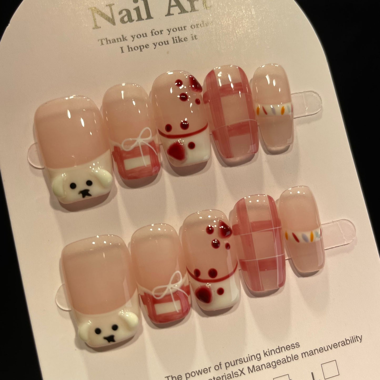 HelloKitty prensa sobre uñas tira larga 40PCS JLS-391 (copia)