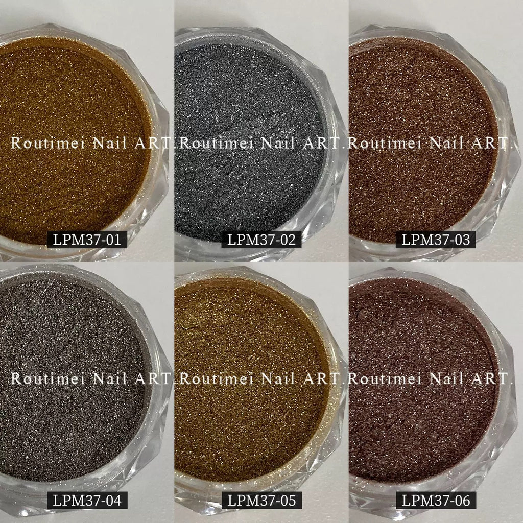 6 pcs/set Magic Mirror Nail Art Powder