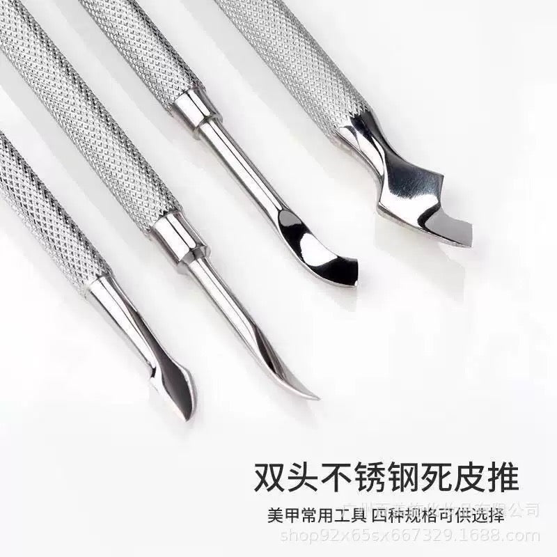 Professional Cuticle Pusher and Spoon Nail Clear