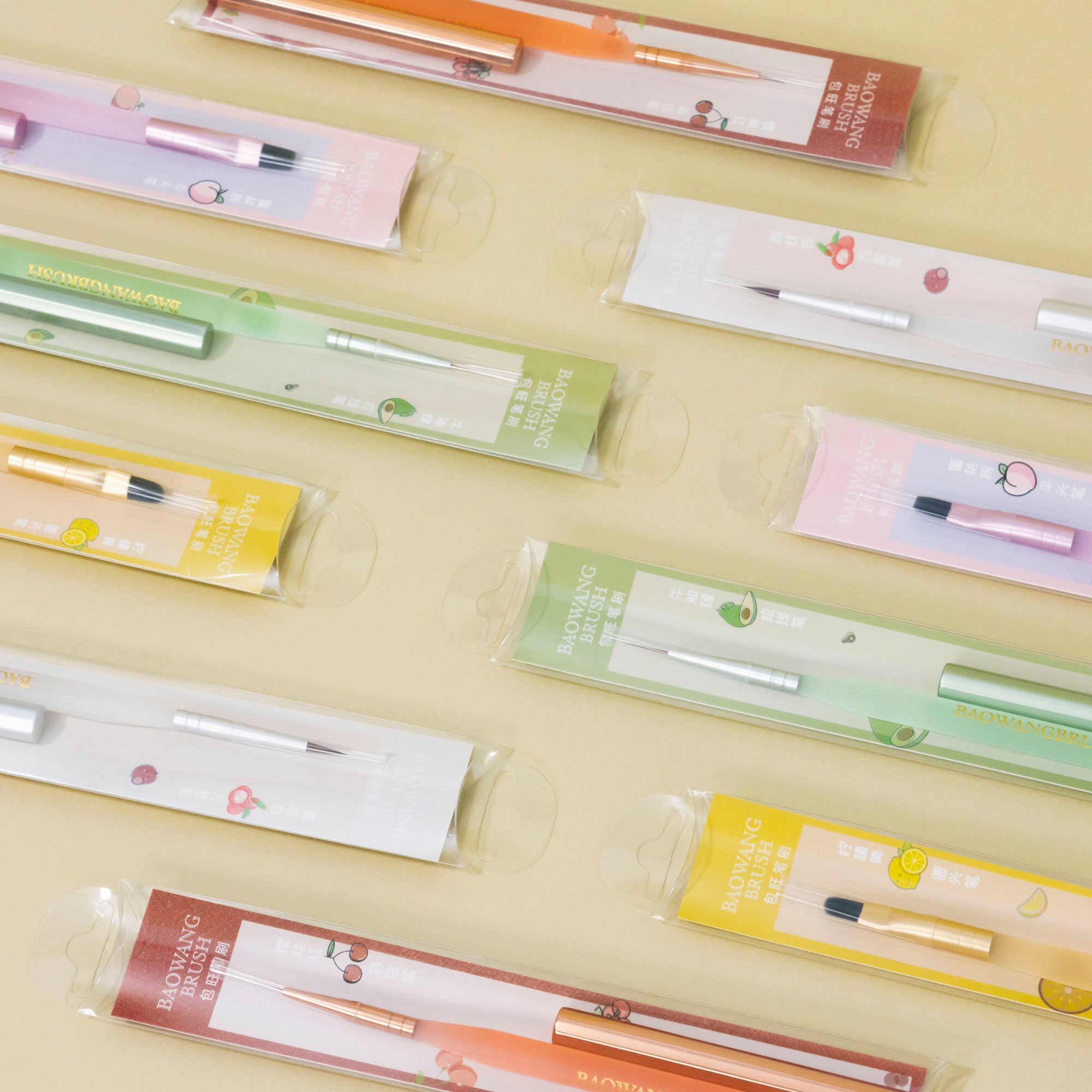 Furit Color Nail Brush Set