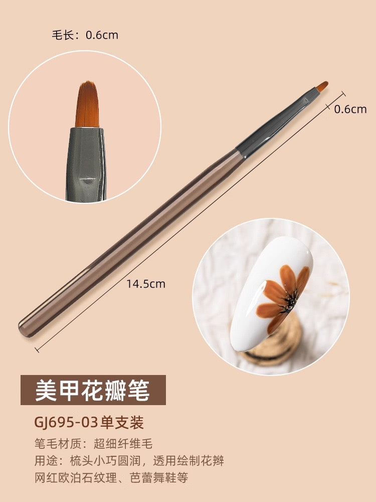 9pcs Nail Detail Paint Brushes Set