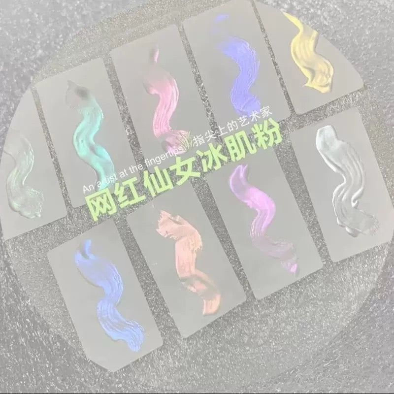 9 pcs/set Magic Mirror Nail Art Powder