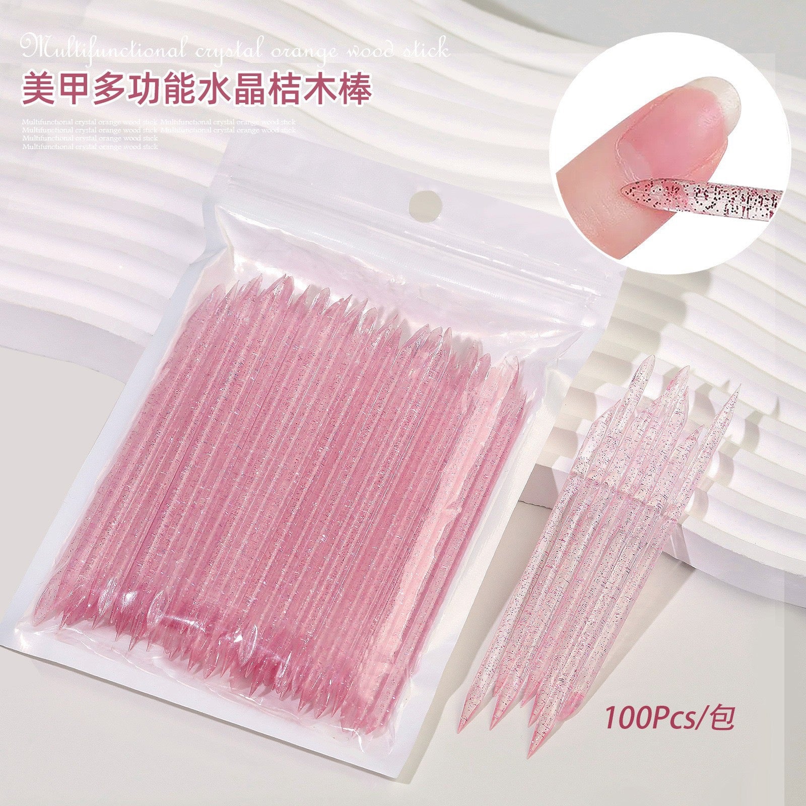 Plastic Crystal Nail Cuticle Stick