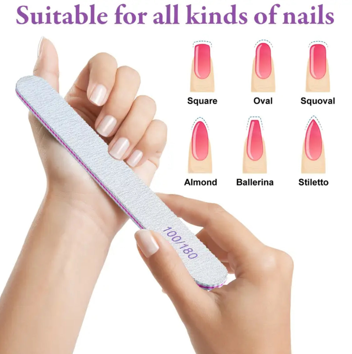 Purple-gray Nail Files