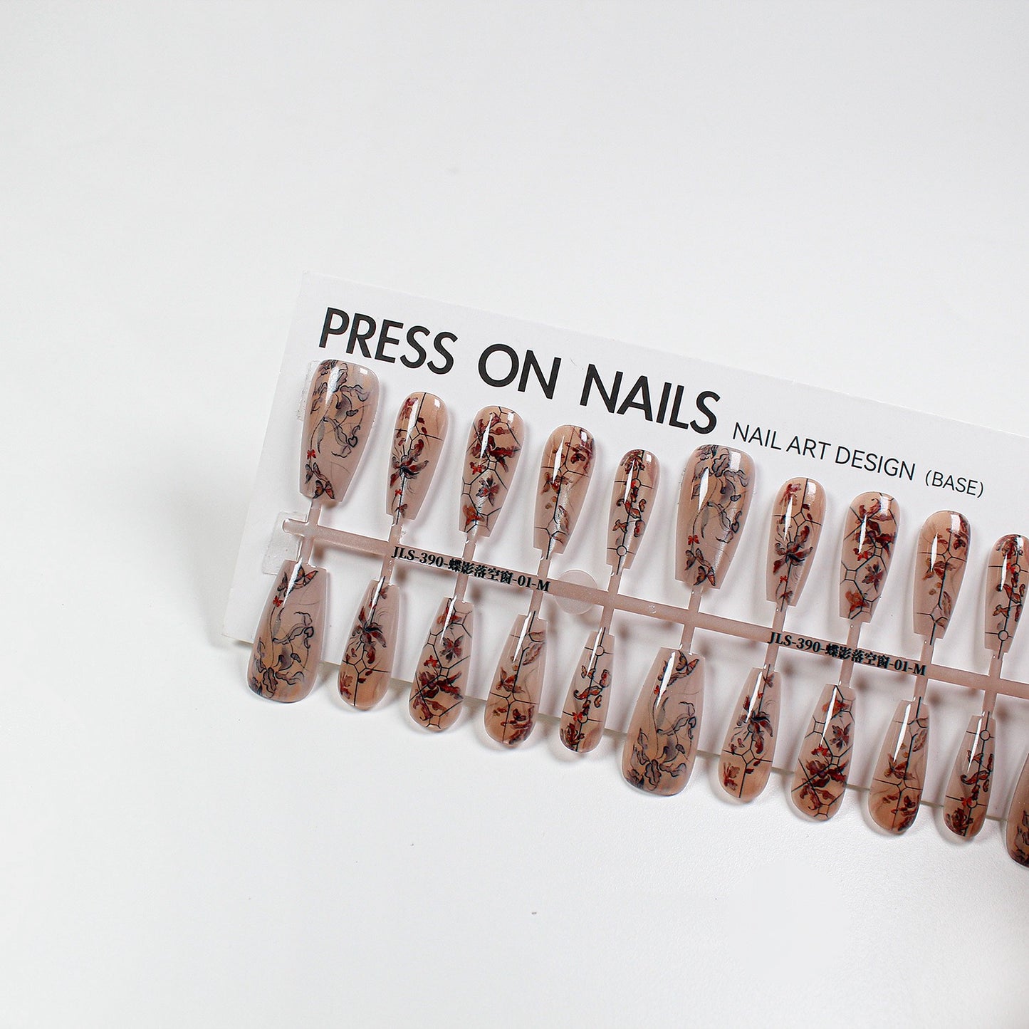 Press on nails long strip 40pcs JLS-390