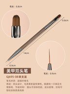 9pcs Nail Detail Paint Brushes Set