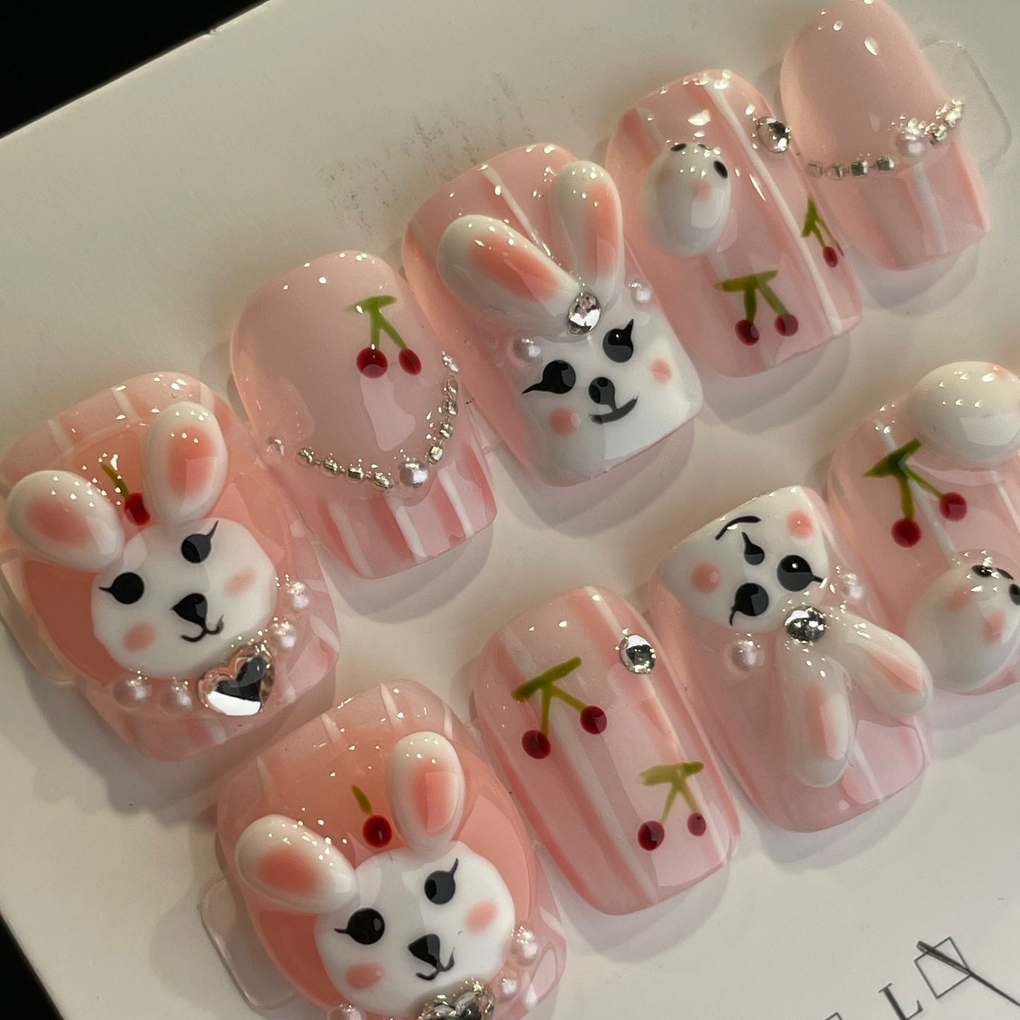 HelloKitty prensa sobre uñas tira larga 40PCS JLS-391 (copia)