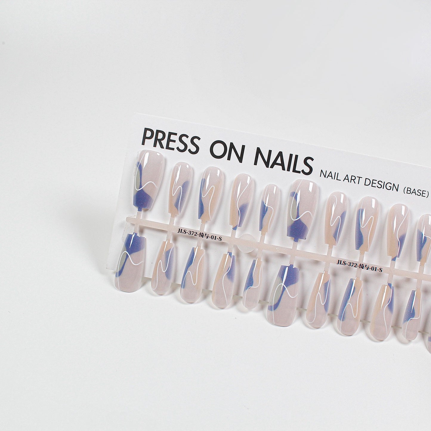 Press on nails long strip 40pcs JLS-372