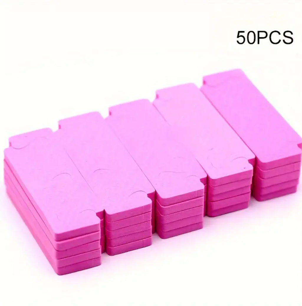 50/pcs、100pcs/set Pink Soft Sponge Finger & Toe Separators Set