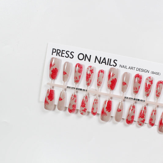 Press on nails long strip 40pcs JLS-379