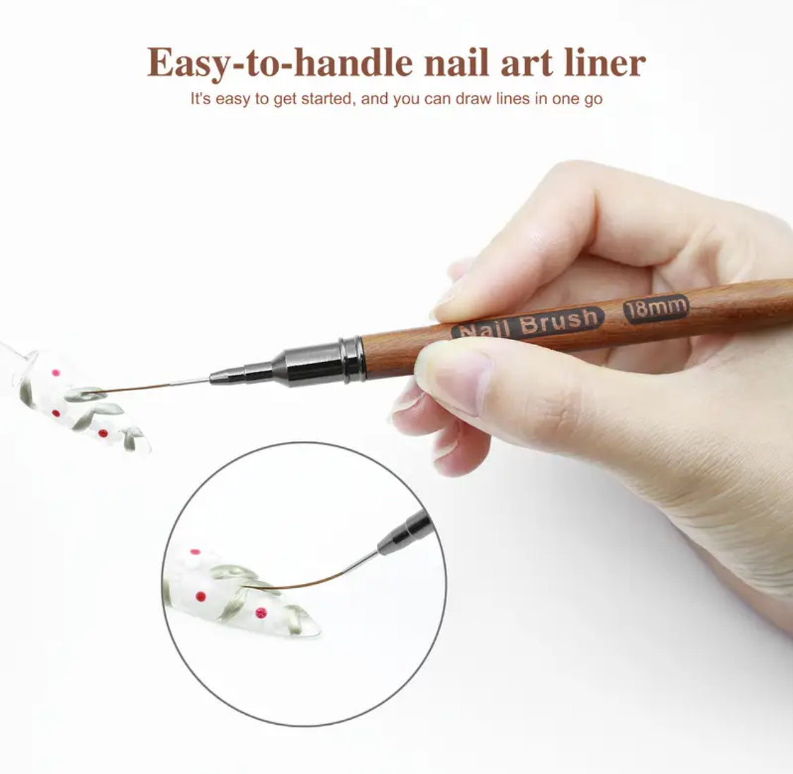 5pcs Nail Art Liner Brushes Set