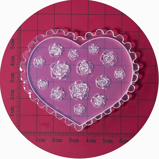 3D Rose Flower Nail Epoxy Resin Mold
