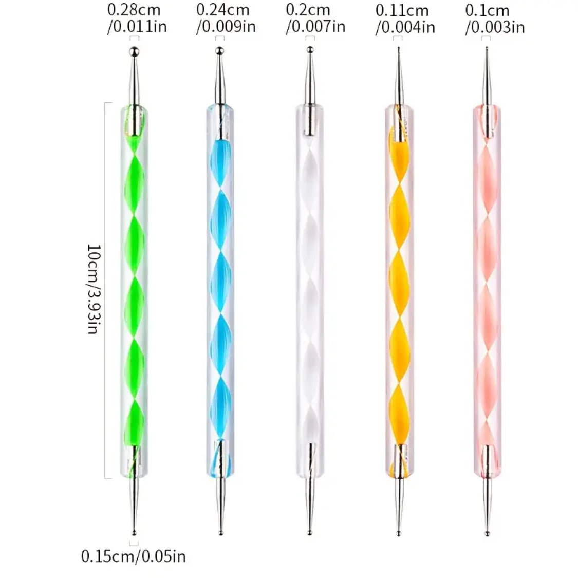 5pcs Nail Art Dotting Pen Set