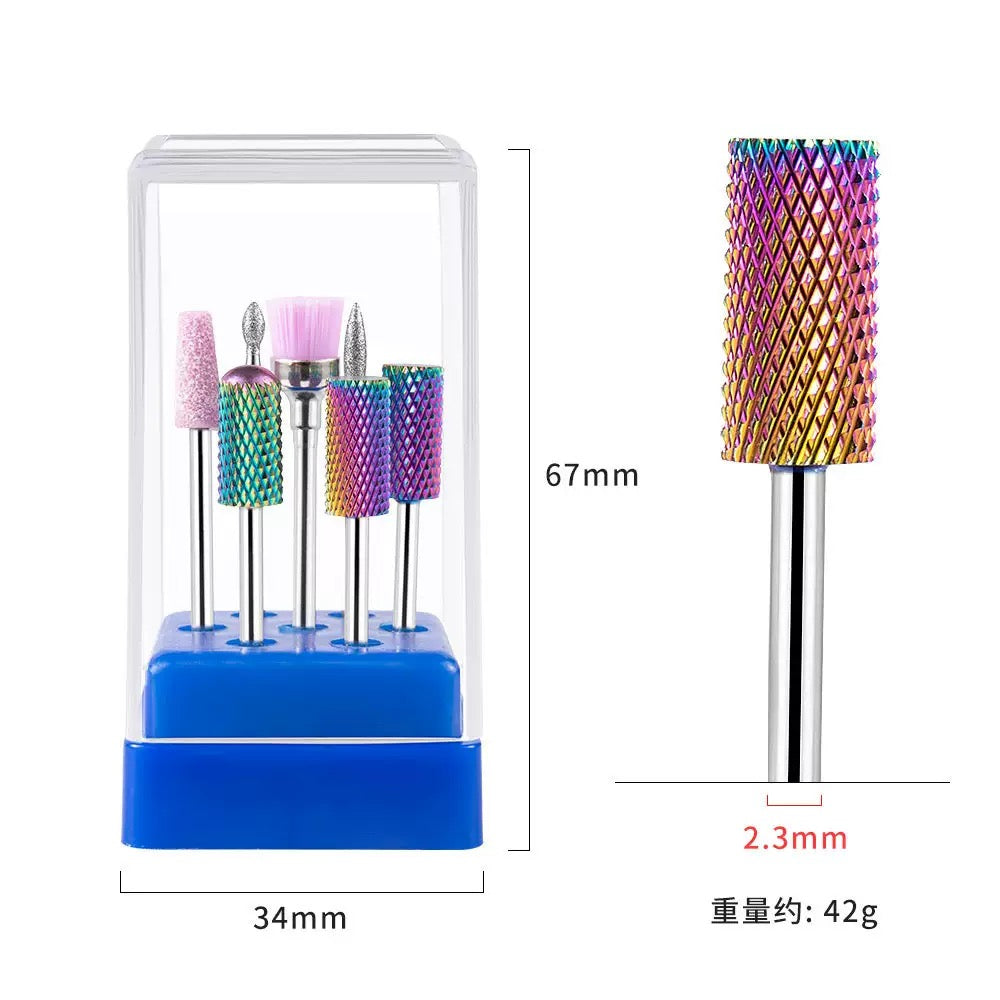 7pc Nail Drill Bit Set