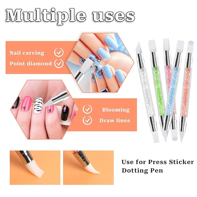 Sillicone brush/Nail Art Sculpture Pen