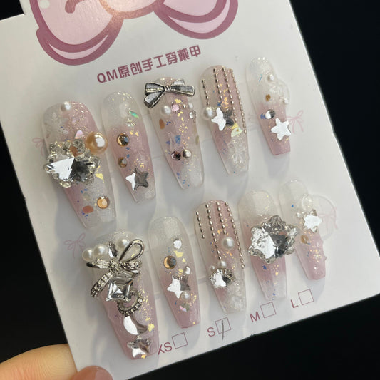 HelloKitty prensa sobre uñas tira larga 40PCS JLS-391 (copia)