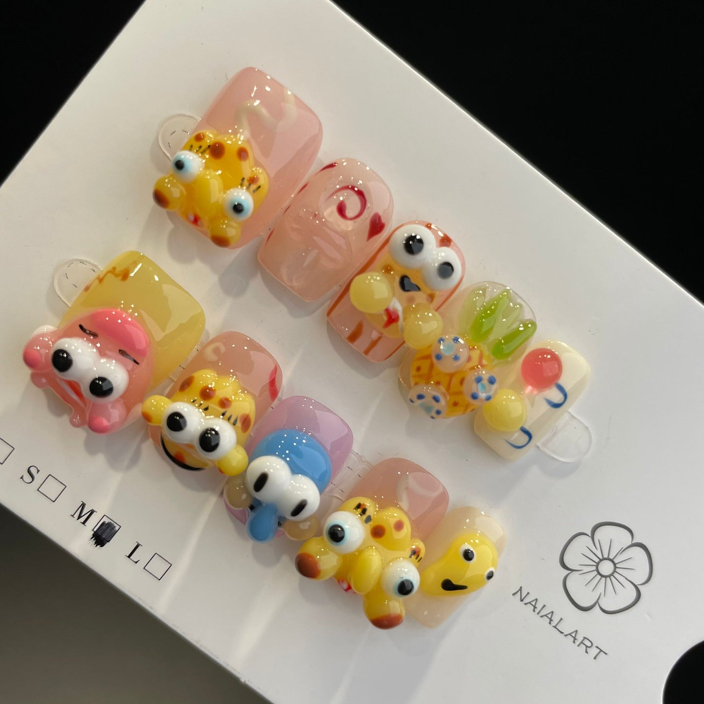 HelloKitty prensa sobre uñas tira larga 40PCS JLS-391 (copia)