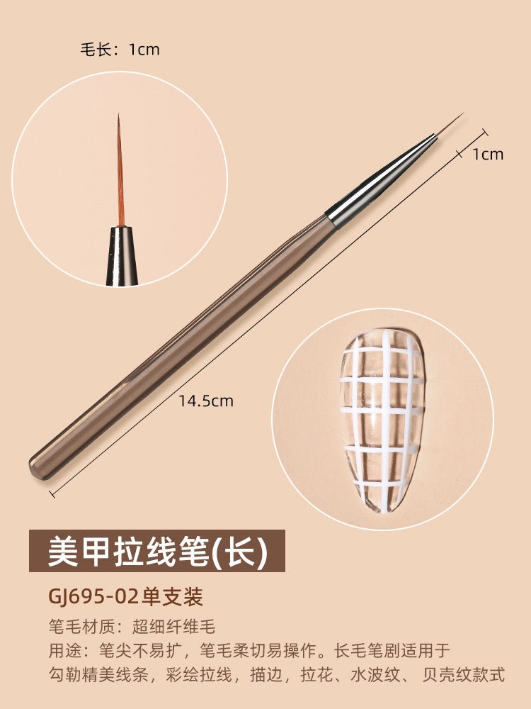 9pcs Nail Detail Paint Brushes Set