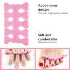 50/pcs、100pcs/set Pink Soft Sponge Finger & Toe Separators Set