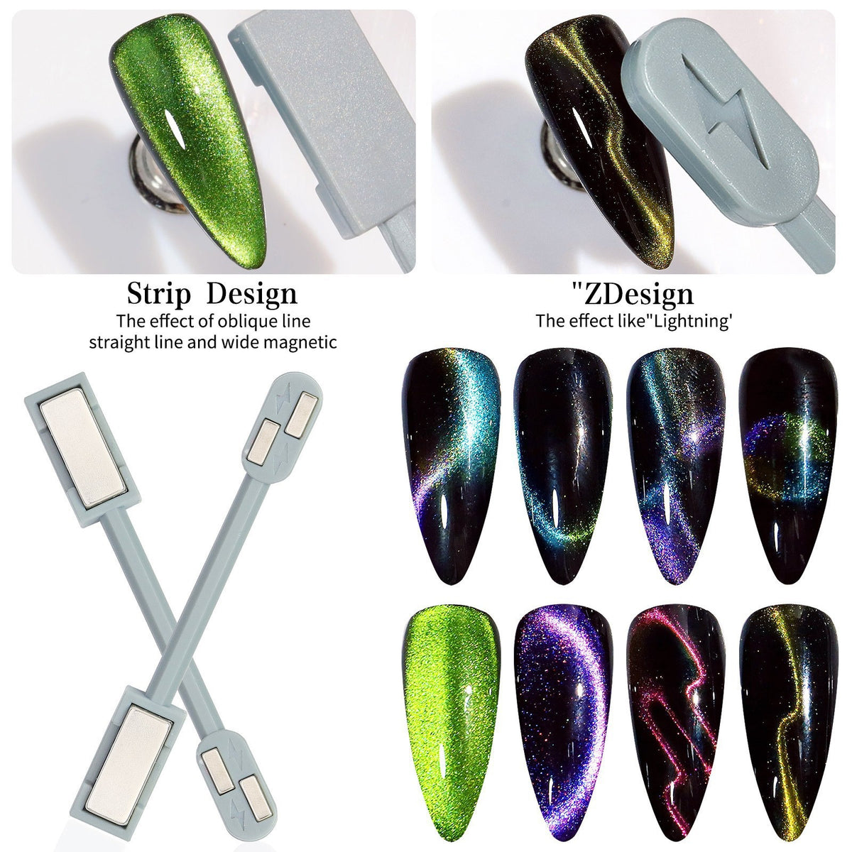 1pc Hypoallergenic Dual-Headed Magnetic