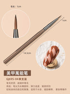 9pcs Nail Detail Paint Brushes Set