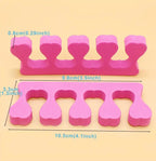 50/pcs、100pcs/set Pink Soft Sponge Finger & Toe Separators Set