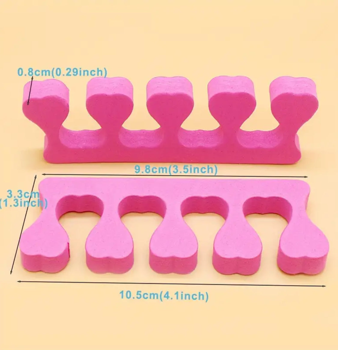 50/pcs、100pcs/set Pink Soft Sponge Finger & Toe Separators Set