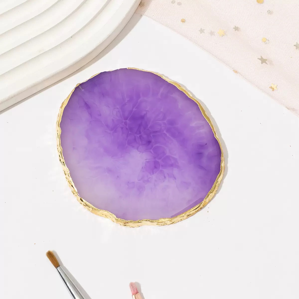 nail gel mixing plate（random color)