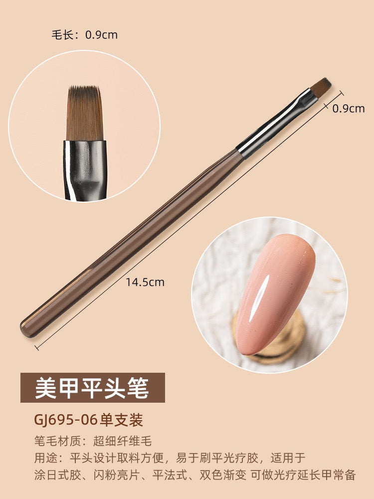 9pcs Nail Detail Paint Brushes Set